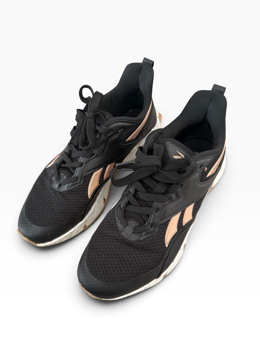 Reebok Black and Rose Gold Women's Sneakers - Picture 2 of 6